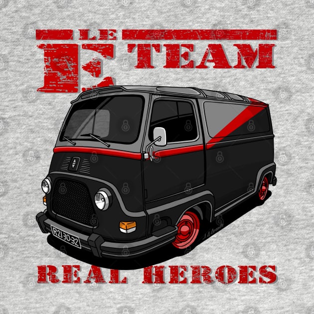 The cute french van of the real heroes! by jaagdesign